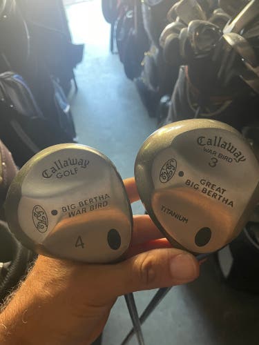 Callaway Big Bertha Wood 3 And 4 In Right Handed Graphite shaft