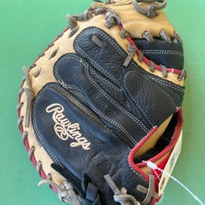 Used Rawlings RCS Right Hand Throw Catcher Baseball Glove 33"