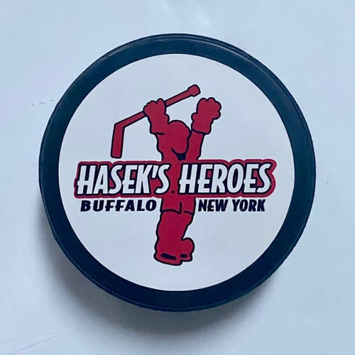 VINTAGE Hasek’s Heroes Buffalo Hockey Puck