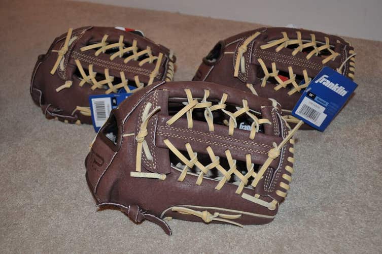 12" Franklin RTP Pro Series Brown Leather Baseball Glove 22570-12