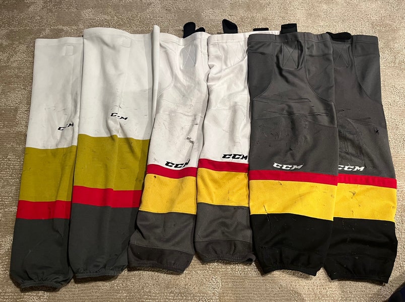 White Used Medium CCM Socks