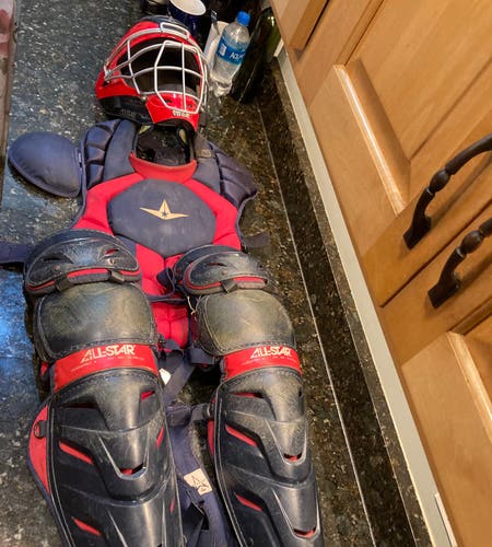Used All Star System 7 Catcher's Set