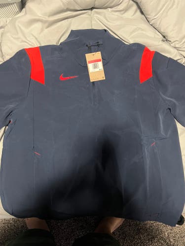 Nike Baseball Warm Up Jacket Blue New Large Nike Jacket