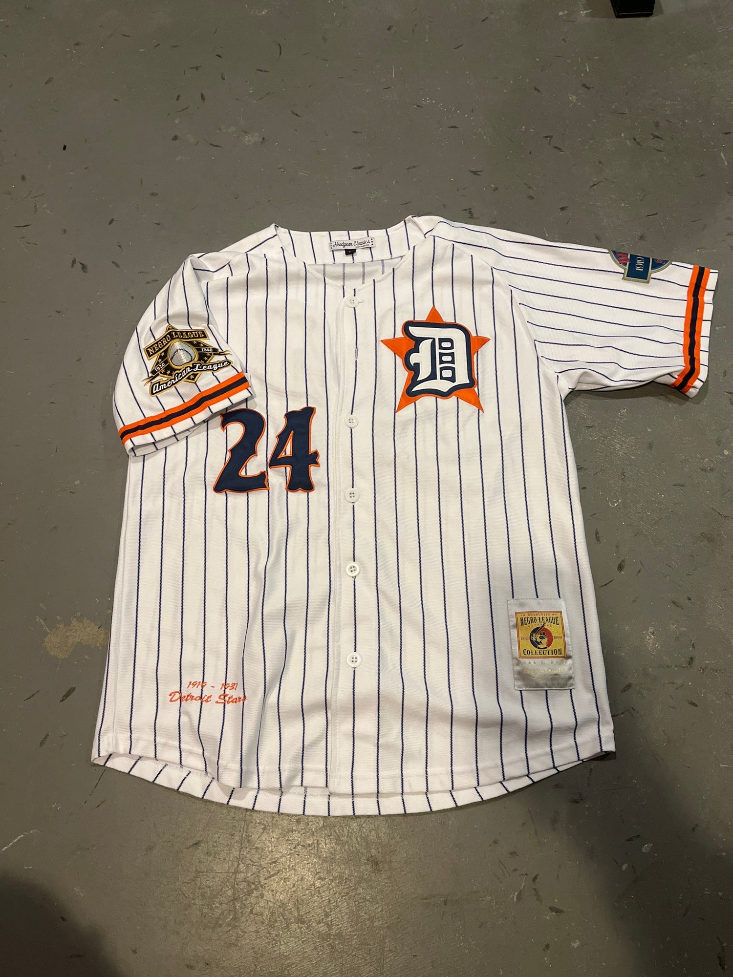 Vintage DETROIT TIGERS baseball Starter Uniform Jersey Men's Size L