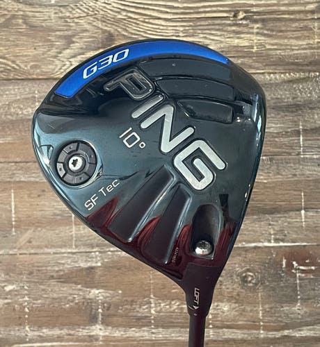 Ping G30 SF Tec Driver 10° Fujikura Fuel 60 S Flex Mens RH
