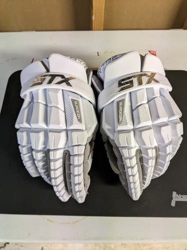 Used Player's STX Surgeon RZR Lacrosse Gloves Extra Large
