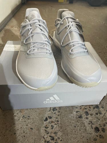 Gray Men's Turf Cleats Low Top Adizero Afterburner