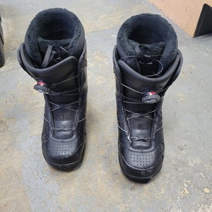 Used K2 Raider Boa Coiler Boots Senior 10.5 Men's Snowboard Boots
