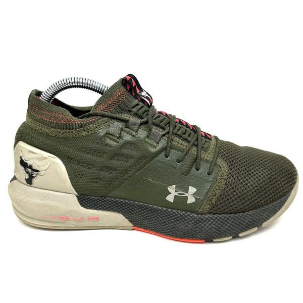 Under Armour Mens Size 7 Green HOVR Project Rock 2 Training  display picture 3