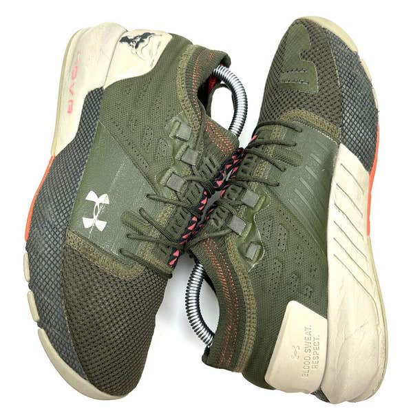 Under Armour Mens Size 7 Green HOVR Project Rock 2 Training  display picture 1