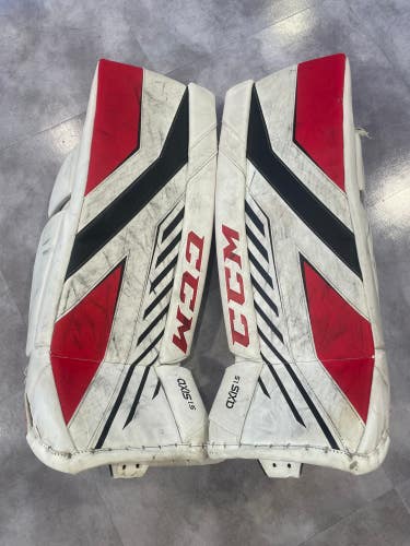 Used 28" CCM Axis 1.5 Goalie Leg Pads