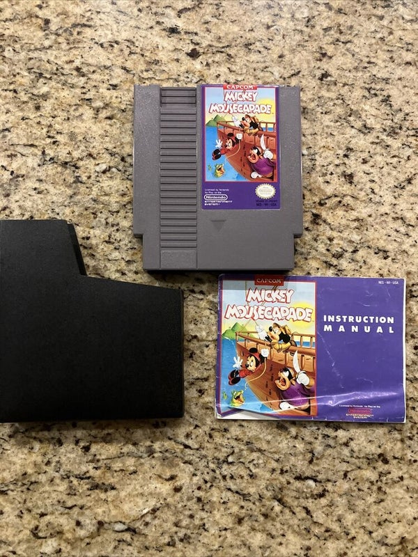 Mickey Mousecapade (Nintendo Entertainment System, 1988) NES With Manual -Tested