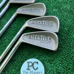 Used Men's Spalding Executive Left Iron Set Stiff Steel