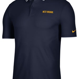 NWT nike Men's XXL West Virginia Mountaineers Blue Dri-FIT UV Polo