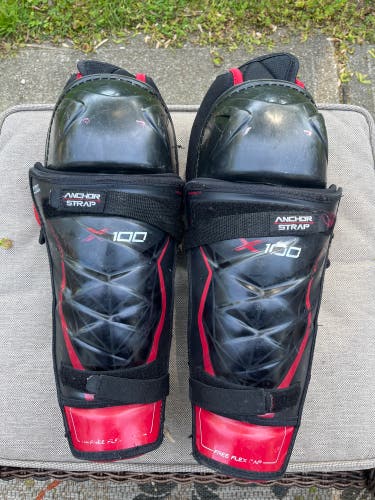 Used Bauer Vapor X100 Shin Pads