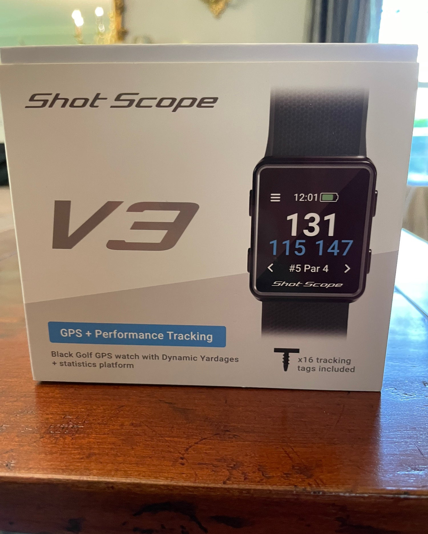 Shot Scope V3 Golf GPS Watch with Automatic Performance Tracking