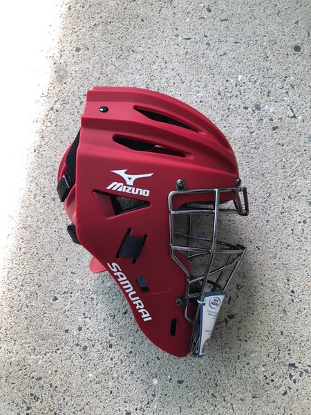 Mizuno Samurai Catcher's Face Mask, Red