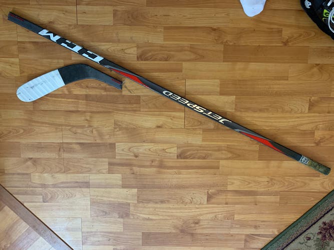 Broken JetSpeed Senior Hockey Stick