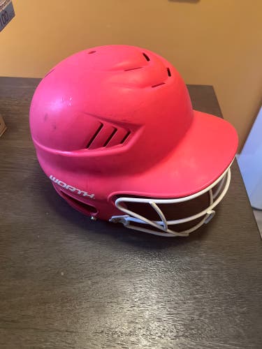 Mph Girls Softball Helmet Pink w/ Facemask