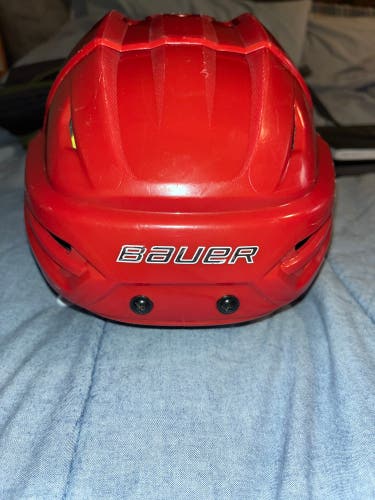 Bauer react 95 red hockey helmet