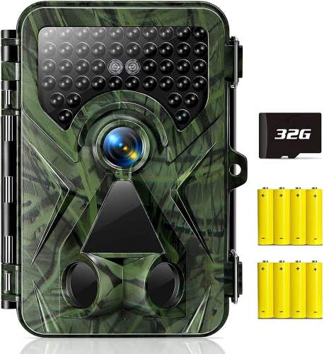 NEW Trail Camera 1520P 20MP, Game Camera with 0.1s Trigger Speed Function IP66