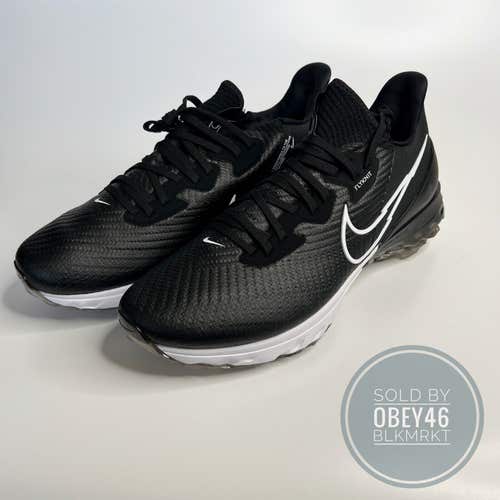 Nike Air Zoom Infinity Tour Flyknit Black White Golf Shoes CT0540-077 9.5