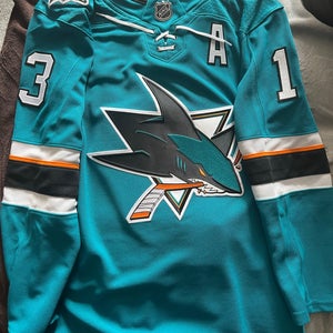 San Jose Sharks NHL Adidas Authentic Bonino Hand Stitched Jersey