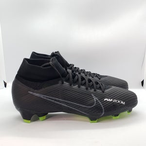 Nike Zoom Mercurial Superfly 9 Pro FG 'Black Volt' DJ5598-001 Men's Size 6.5