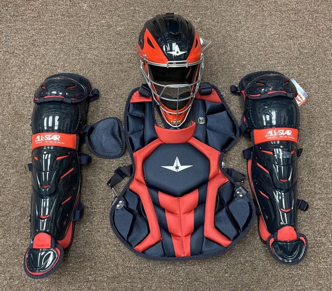All-Star System7 Axis NOCSAE Youth Baseball Catcher's Gear Set