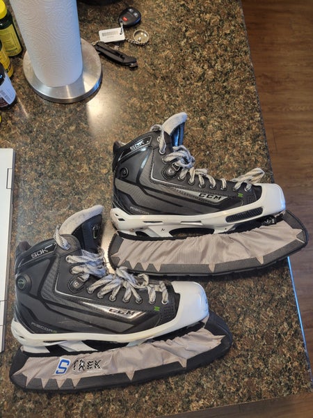 Senior Used CCM Ribcor 50K Hockey Goalie Skates Regular Width Size 9