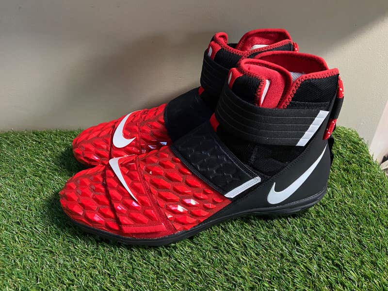 SOLD* Nike Force Savage Elite 2 TD Football Cleats Red Black  display picture 1