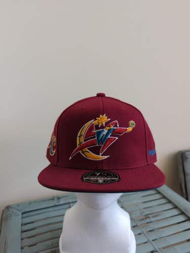 NWS Washington Wizards Mitchell & Ness Maroon Fitted Hat 7 1/4 NBA