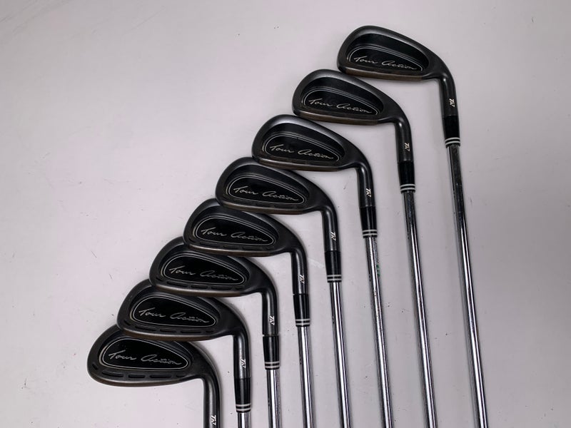 Cleveland TA7 Black Iron Set 4-PW+AW Action-Lite Uniflex Steel Mens RH