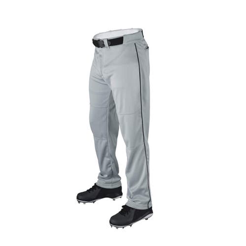 Wilson Classic Gray Knit Relaxed Fit Baseball Pants with Piping size M | 28”