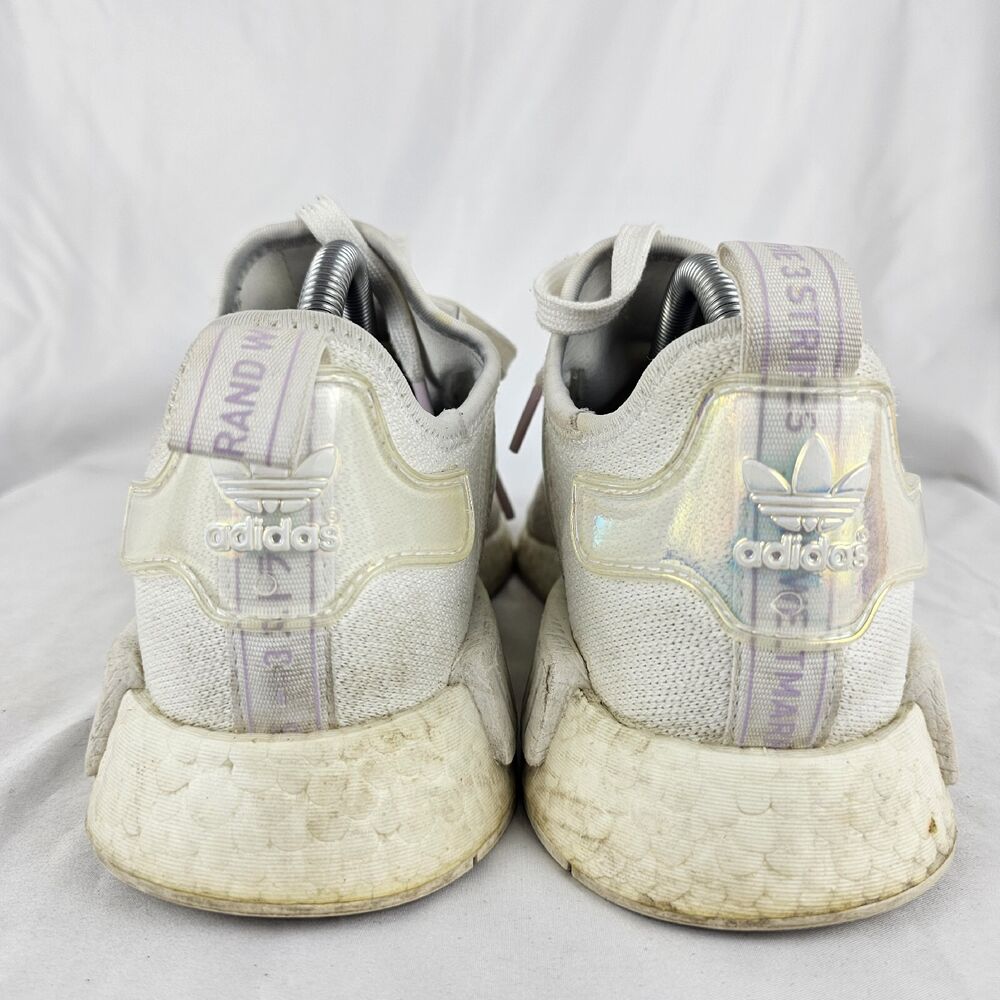 adidas gazelle silver green womens ADIDAS Big Kids' NMD Runner Casual Shoes, White
