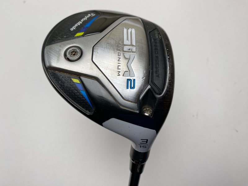 Taylormade SIM2 Titanium 3 Fairway Wood 15* Tensei Blue Raw AV Series Stiff RH