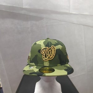 NWS Washington Nationals 2022 Armed Forces Day Camo 59fifty 7 3/8 MLB