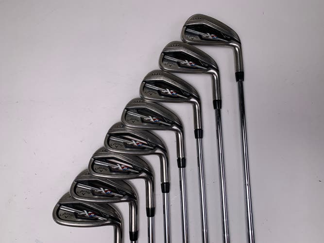 Callaway XR Pro Iron Set 4-PW+AW KBS Tour-V 90g Stiff Steel Mens RH