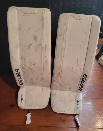 Used 34" Bauer Supreme M5 Pro Goalie Leg Pads