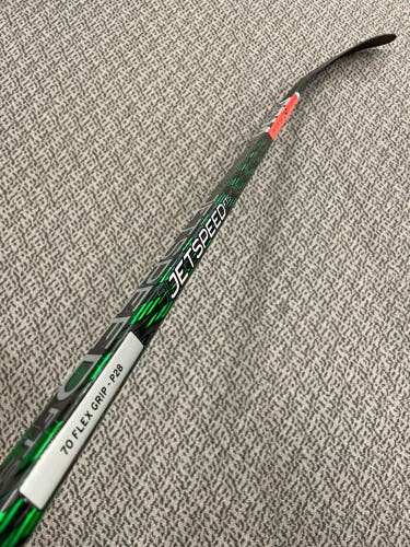 CCM Green Jetspeed FT5 Pro 70 flex p28 curve left hand stick