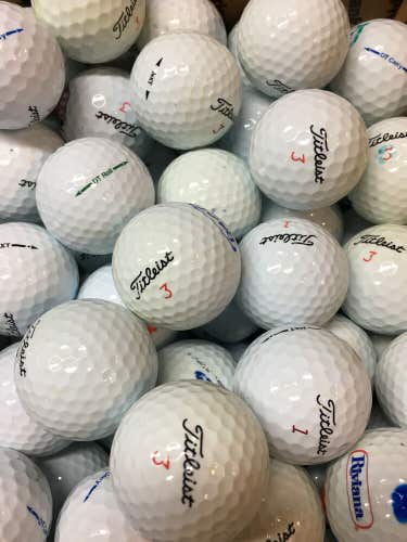 75 Assorted AAA Premium Titleist golf balls...DT's, NXT's, Vg's, and more