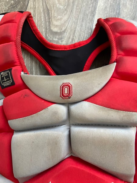 College issued red/grey Nike catchers gear