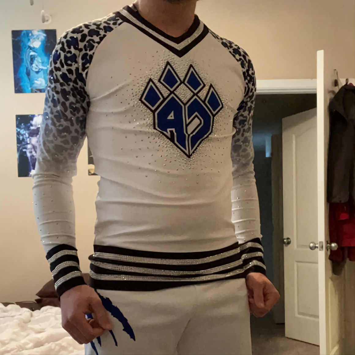 White "Cheer Athletics Cheetahs" Team Uniform (2018-2020)