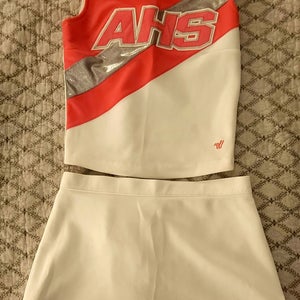 AHS Cheer Uniform - Pink and White (3-Piece Set)