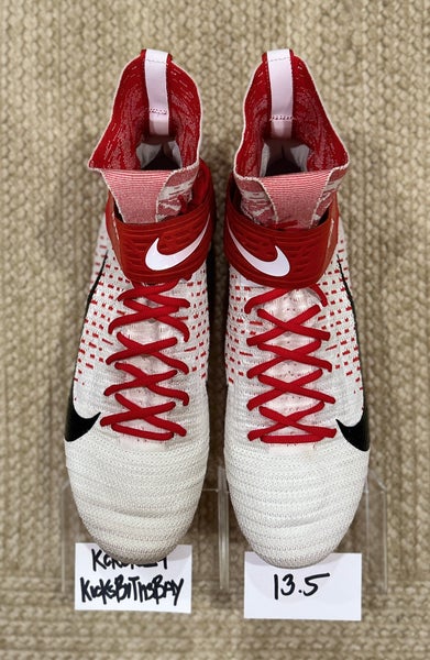 Nike Alpha Menace Elite 2 TD Football Cleats White Red BV2077-107