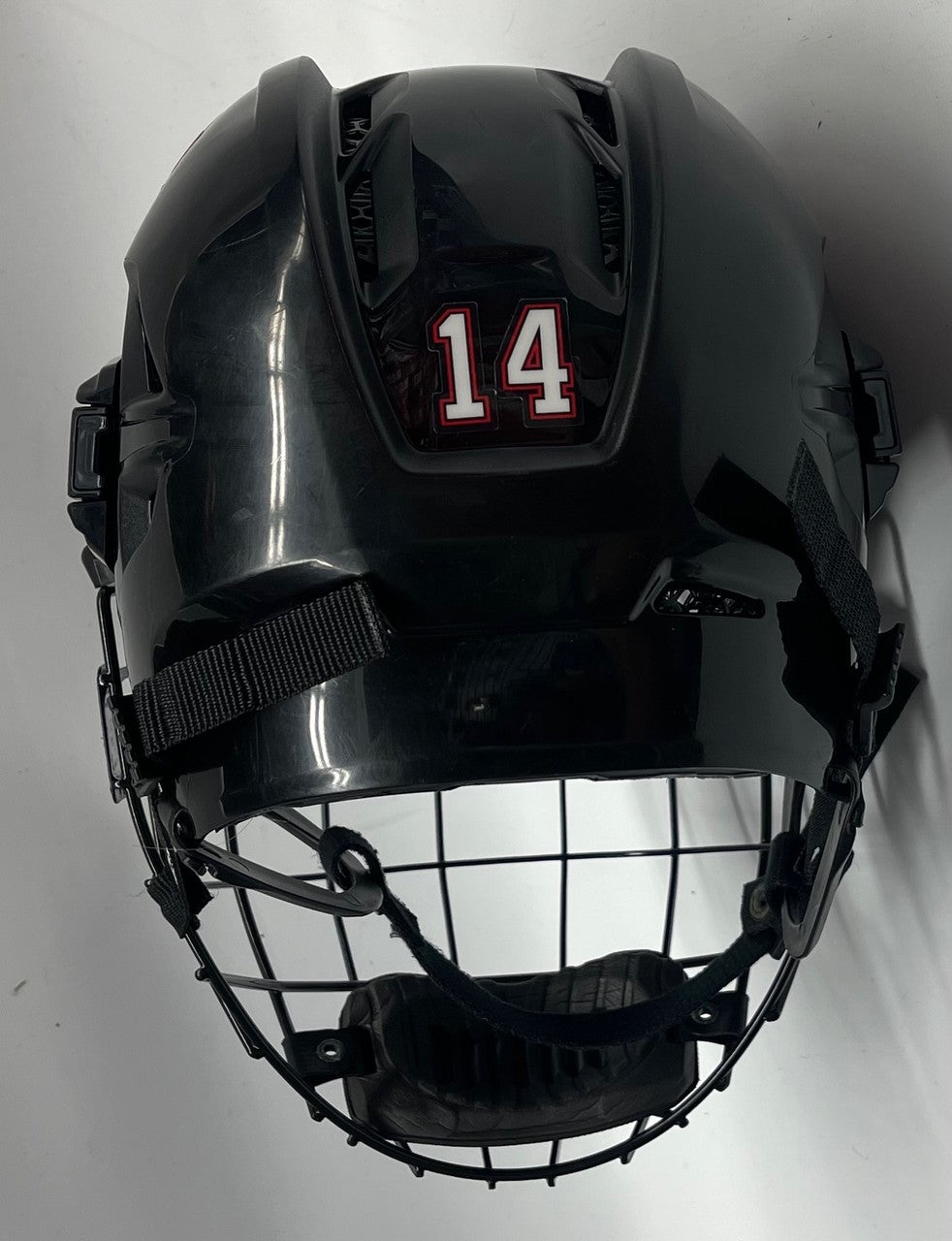 CCM SuperTacks X Pro Hockey Helmet Pro Stock Medium NCAA Used #15 (2)  (10182)