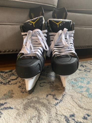 Custom - CCM Size 8.5D Super Tacks Vector Premier Hockey Skates w STEP Blacksteel