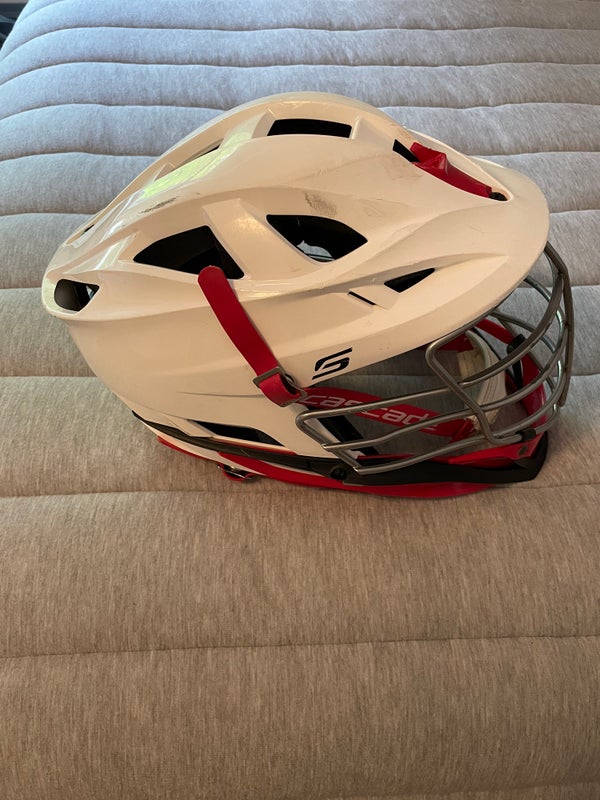 White & Red Cascade S Helmet