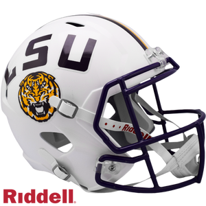 LSU Tigers Helmet Riddell Replica Full Size Speed Style White