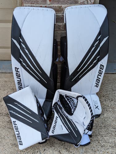 Used Large (35") Bauer Regular Vapor 3x Goalie Full Set